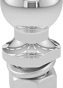 CURT 40004 Chrome Trailer Hitch Ball, 6,000 lbs, 2-Inch Diameter, 1 x 2-1/8-Inch Shank