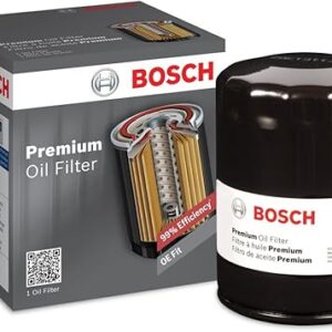 BOSCH 3300 Premium Oil Filter With FILTECH Filtration Technology - Compatible With Select Chevrolet, Ford, Honda, Infiniti, Kia, Mazda, Mercury, MG, Nissan + More