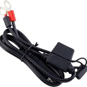 Battery Tender Ring Terminal Harness Accessory Cable - 18 inch Cord Adapter with SAE Quick Disconnect - Easy Quick Convenient for Motorcycles, Cars, ATVs and More - 081-0069-6
