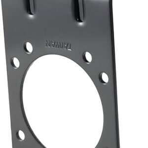 CURT 58510 Vehicle-Side Trailer Wiring Harness Mounting Bracket for 7-Way RV Blade, GLOSS BLACK POWDER COAT