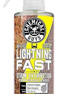 Chemical Guys Lightning Fast Carpet and Upholstery Stain Extractor - Chemical Guys Carpet Cleaner, Great for Fabric, Upholstery, Cars, Home, Office, Furniture, and More, Fresh Scent - 16 oz