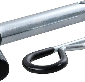 CURT 21510 Trailer Hitch Pin & Clip with Vinyl-Coated Grip, 5/8-Inch Diameter, Fits 2-Inch Receiver, CLEAR ZINC