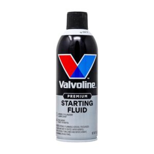 Valvoline Starting Fluid with Upper Cylinder Lubricant, Fast Engine Start Formula, Effective in Extreme Cold and Humid Conditions Reduces Wear, 11oz