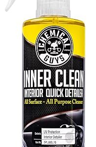 Chemical Guys InnerClean Interior Quick Detailer Cleaner and Protectant for Dashboards Door Panels Seats Trim and Surfaces Non Greasy Interior Car Cleaning Spray and Interior Detailer Spray 16 oz