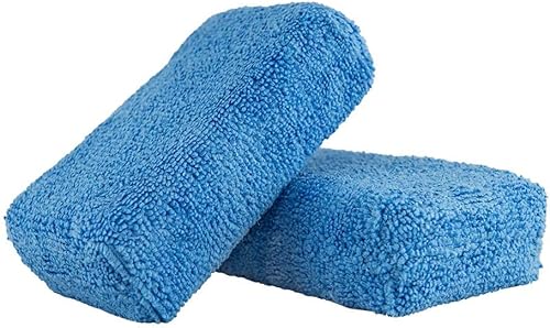Chemical Guys Premium Grade Microfiber Applicator Pads - 2 Pack - Ultra-Soft Foam Core Detailing Pads for Wax, Sealant, Dressing, Interior & Exterior Car Care (MIC_292_02)
