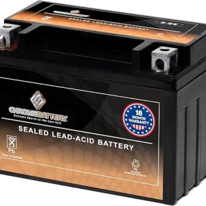 CB CHROMEBATTERY YTX9-BS 12V 135 CCA AGM – Maintenance Free Powersport Battery for ATV, Motorcycle, Scooter – Fits Honda, Yamaha, Polaris, Suzuki (T3 Terminal)