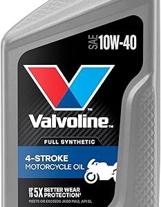Valvoline 4-Stroke Motorcycle Full Synthetic 10W-40 Motor Oil 1 Quart