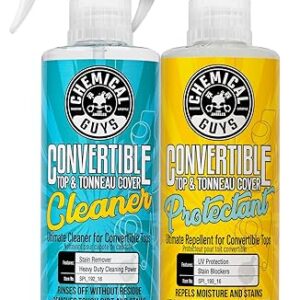 Chemical Guys Convertible Top Cleaner and Protectant Kit - Car Cleaning Spray, Safely Cleans, Restores, & Protects Fabric, Canvas, and Vinyl Convertible Tops, Repels Stains & Dirt, 16 oz, 2 Items