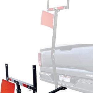 MaxxHaul 70231 Hitch Mount Pick Up Truck Bed Extender For Ladder, Rack, Canoe, Kayak, Long Pipes and Lumber) , Black , 37 x 19 x 3 inches