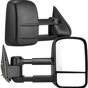 YITAMOTOR Towing Mirrors Compatible with Chevy GMC 1999-2006 Silverado Sierra (2007 Classic Only), 2000-2006 Chevy Suburban 1500 2500 GMC Yukon XL Truck, Side Tow Mirror