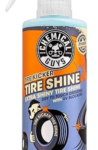 Chemical Guys Tire Kicker Sprayable Extra Glossy Tire Shine Spray, Dry-to-Touch Dressing - Restores Wet Look to Rubber, Vinyl, and Plastic, Safe for Cars, Trucks, Motorcycles, RVs, and More - 16 oz