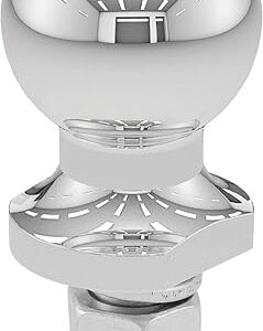CURT 40097 Chrome ATV, UTV, Lawn Tractor Hitch Ball, 2,000 lbs, 2-Inch Diameter, 5/8 x 1-3/4-Inch Shank