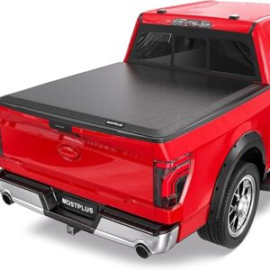 MOSTPLUS 5.5FT Roll-Up Soft Vinyl Truck Bed Tonneau Cover Compatible for 2009-2025 2026 Ford F150 F-150 Short Bed On Top (67Inch)