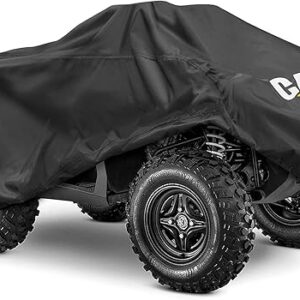 CAT® MudShield ATV Cover Waterproof Heavy Duty Outdoors All Terrain Vehicle 4 Wheeler Accessories ATV Quad Cover Polaris ATV Cover Powersports for Can-Am Kawasaki Honda Four Wheeler Cover (XXL 102"L)