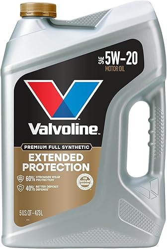 Valvoline Extended Protection Full Synthetic Motor Oil SAE 5W-20 5 QT