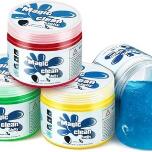 DNA MOTORING 4 Pack Car Cleaning Gels, Auto Detailing Tools Cleaning Putty Car Interior Cleaner Slime, Car Jelly Cleaner, Keyboard Cleaner, Car Cleaning Supplies, gifts for Men Women, TOOLS-00150