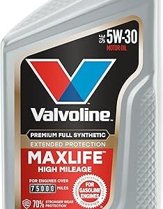 Valvoline MaxLife Extended Protection High Mileage 5W-30 Full Synthetic Motor Oil 1 Quart