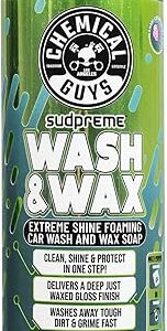 Chemical Guys CWS10216 Sudpreme Wash & Wax Extreme Shine Foaming Car Wash Soap (Safe for Cars, Trucks, SUVs, Motorcycles, RVs & More) 16 fl oz