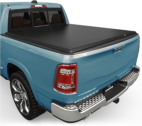 AUTOSAVER88 Soft Quad-fold Truck Bed Tonneau Cover Compatible with 2009-2026 Dodge Ram 1500 (Classic & New) 5.7ft Bed Without Rambox