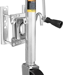 Big RED ATR39001R-1 Torin Boat Trailer Jack with Single Wheel (6 Inch): Swing-Back Bolt-On Heavy Duty Swivel Tongue Trailer Jack, 1000 Lbs. Capacity