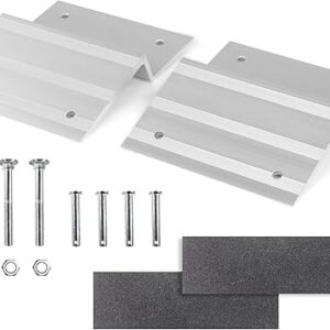 MaxxHaul 50946 Aluminum Ramp Top Kit - Designed for 2"x8" Boards for Car, Trucks, Trailer, Driveway, Shed, Lawn Mower