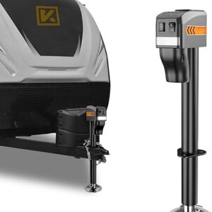 KYX Electric Trailer Jack to 5000LBs, Power Tongue Jack,9.84"-33.85" Electric Tongue Jack Waterproof for Travel Trailer