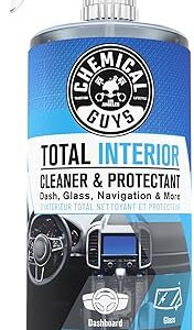 Chemical Guys Total Interior Cleaner & Protectant – Chemical Guys Interior Cleaner, Cleans & Protects Leather, Vinyl, Plastic, Rubber, Glass with a Streak-Free Finish — Cars, Trucks, SUVs, RVs, 32 oz