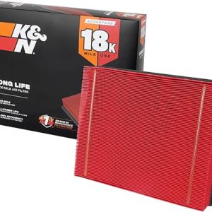 K&N Engine Air Filter: Long Life 18,000 Mile Replacement Air Filter: Compatible with 1999-2019 Chevy/GMC Truck/SUV V6/V8 (Silverado, Suburban, Tahoe, Sierra, Yukon, Avalanche), KNA-2129