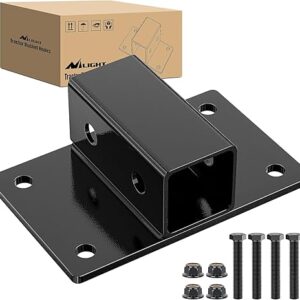 Nilight Bolt on Tractor Bucket 2 inch Towing Receiver 5/8”Pin Hole Class 3 Trailer Hitch 25573LBS Work Well for Tractor Bucket RV UTV Truck