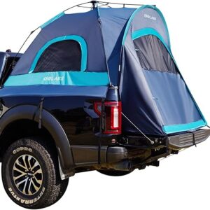 Golabs Truck Bed Tent for 5-6 Ft Bed, 8-Minute Easy Setup by Pre-Assembled Design, Waterproof PU2000mm, 2-Person Portable with Extra Rainfly Cover for Camping & Outdoor, Includes Storage Bag