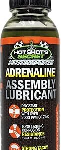 Hot Shot’s Secret Adrenaline Assembly Lube 4 oz – Engine Assembly Lube for Gas & Diesel Engines, Protects Against Dry Starts and Corrosion