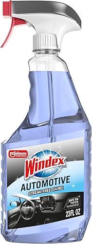 Windex Automotive Car Window and Glass Cleaner, Streak-Free Shine for Car Glass Exteriors, Tinted Windows, and Interior Electronics, 23 fl oz