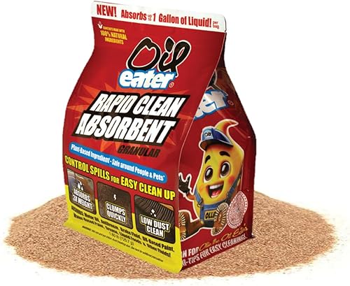 Rapid Clean Absorbent for Oil Spills, Automotive Spills, Paint Spills, Food Spills & Other Fluids