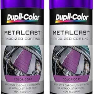 Dupli-Color MC204 Metalcast Automotive Spray Paint - Purple Anodized Coating - 11 oz Aerosol Can (Pack of 2)