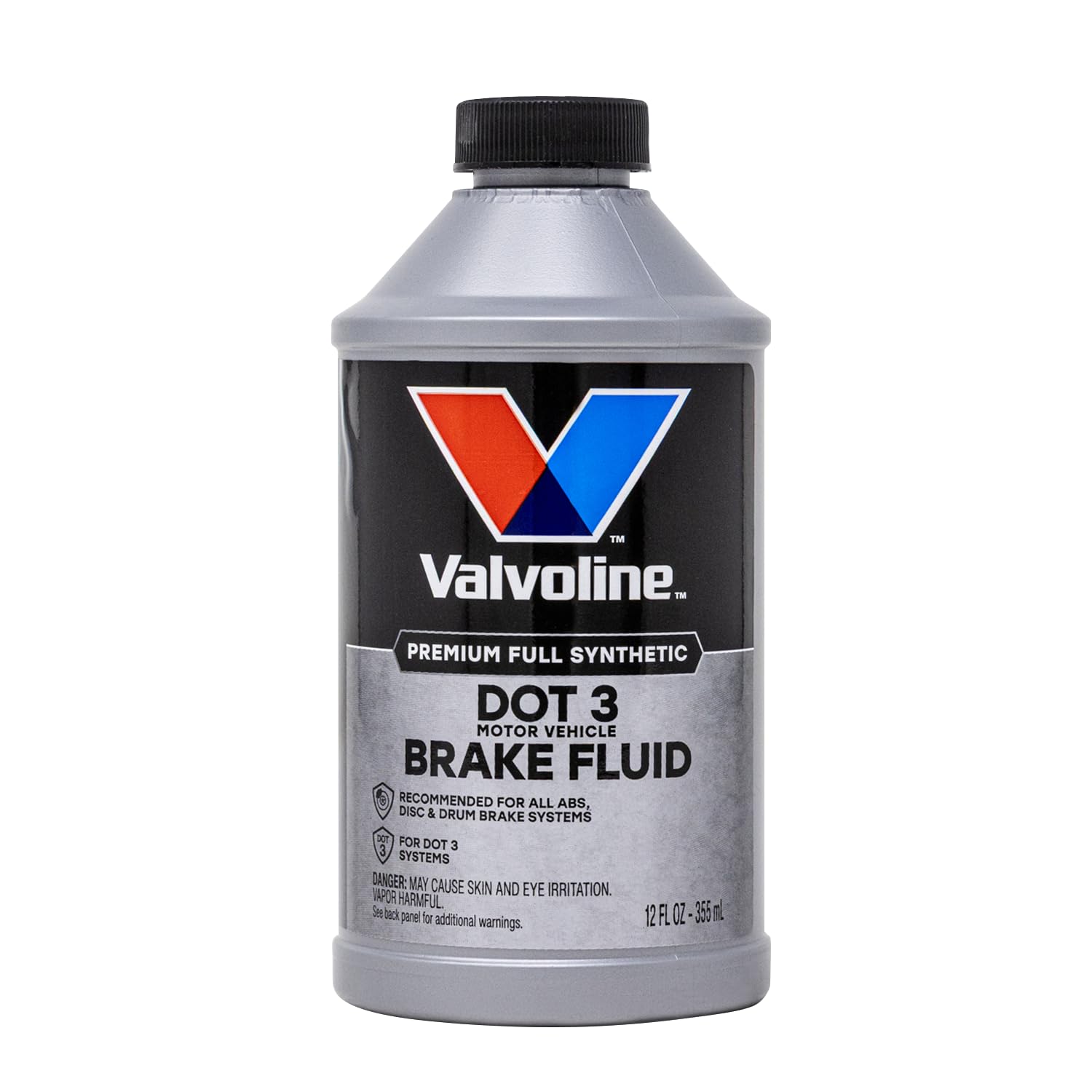 Valvoline DOT 3 Synthetic Brake Fluid with High Boiling Point, Corrosion Protection, Vapor Lock Resistance, Compatible with ABS, Disc and Drum Brake Systems, 12oz