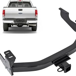 ALMULOO Class 4 Trailer Hitch Compatible with 1997-2016 Ford F-150 250 350 450 2-Inch Receiver Black Towing Hitch