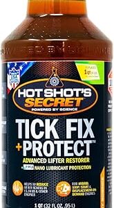 Hot Shot’s Secret Tick Fix + Protect 32 fl oz – Engine Oil Additive for Gas Engines, Reduces Lifter Tick and Engine Noise, FR3 Nano Technology