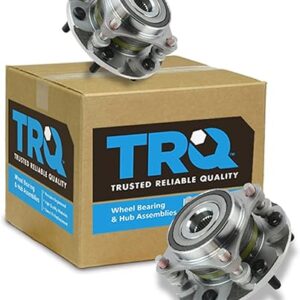 TRQ Front Left Right Wheel Bearing Hub Assembly Pair 2 Piece Compatible with 2010-2023 Lexus GX460 2003-2009 GX470 2003-2023 Toyota 4Runner 4WD 2007-2014 FJ Cruiser 4WD 2005-2023 Tacoma 4WD