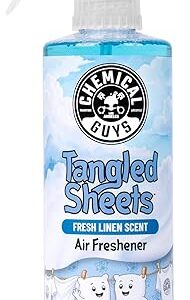 Chemical Guys Tangled Sheets Fresh Linen Scent Air Freshener Spray and Odor Eliminator, Clean Fabric Inspired Spray for Home, Office, Bathroom, Dorm, and Car Interior - 16 Fl Oz